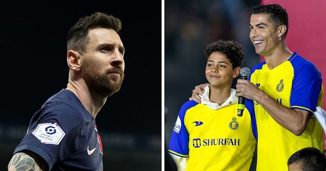 "Don't be embarrassed now!" - When Cristiano Ronaldo urged his son to talk to Lionel Messi