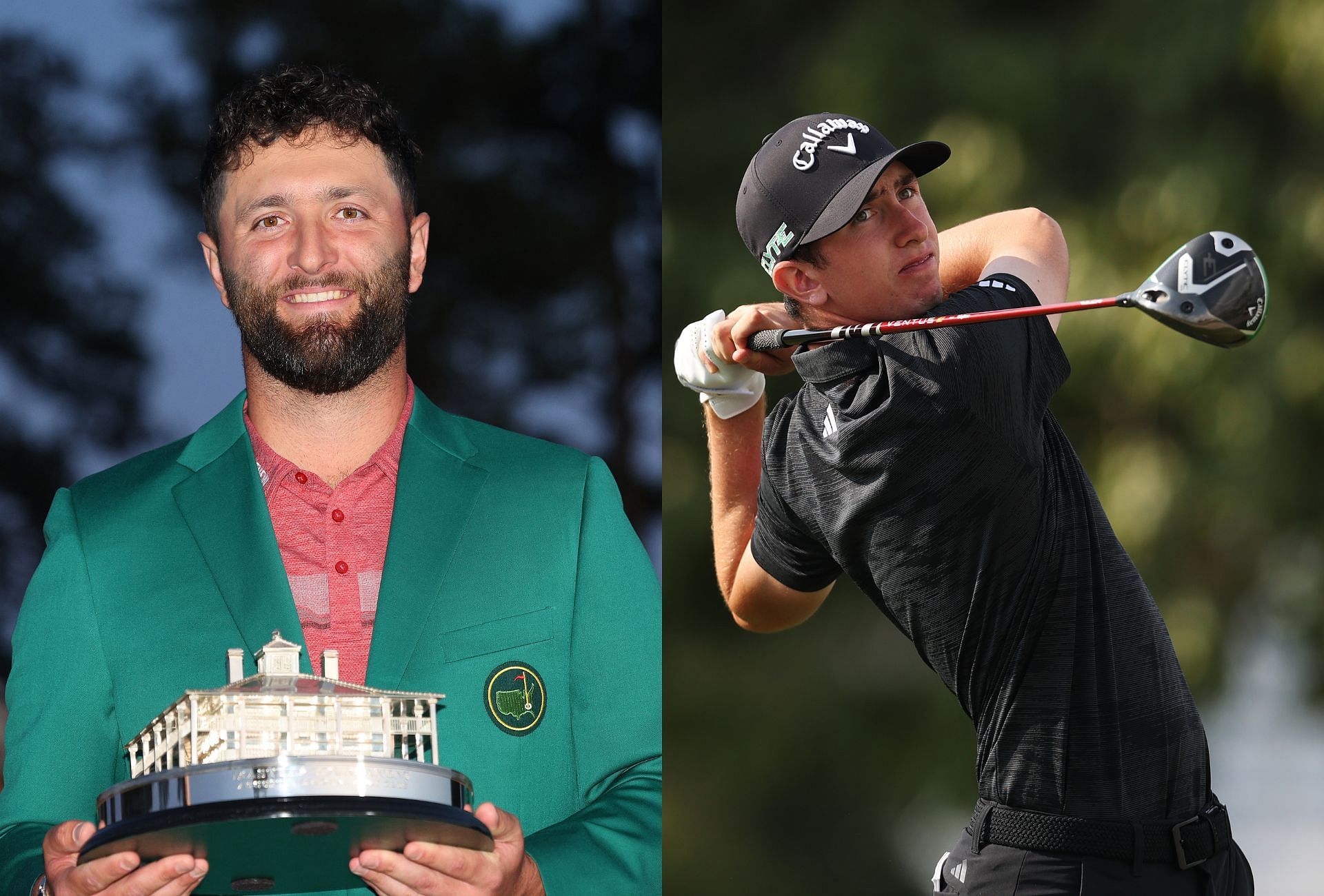 Jon Rahm and Tom McKibbin ( via Getty images)