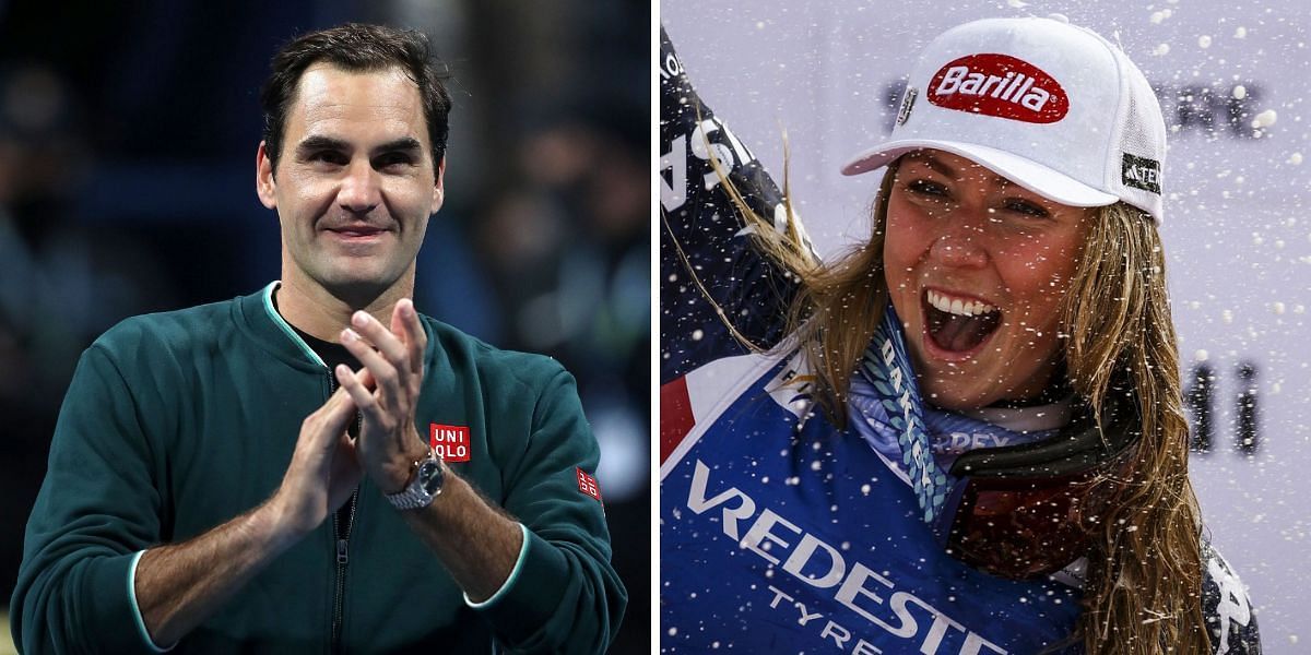 Roger Federer (L) and Mikaela Shiffrin (R) - Source : Getty