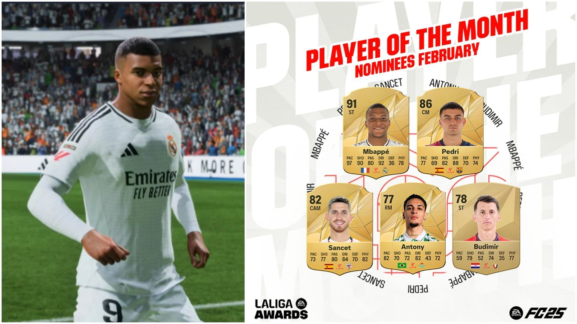 POTM nominees have been released (Images via EA Sports)