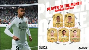 EA FC 25 LaLiga POTM nominees for February revealed, Kylian Mbappe leads the line