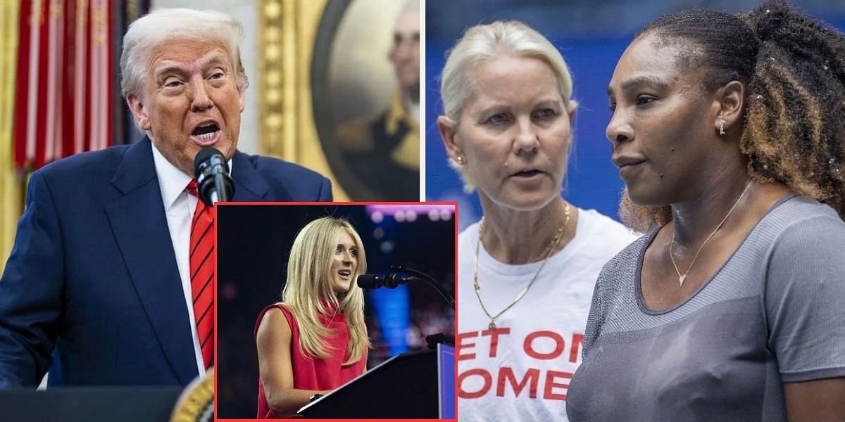 Donald Trump Rennae Stubbs Serena Williams (Source: Getty)