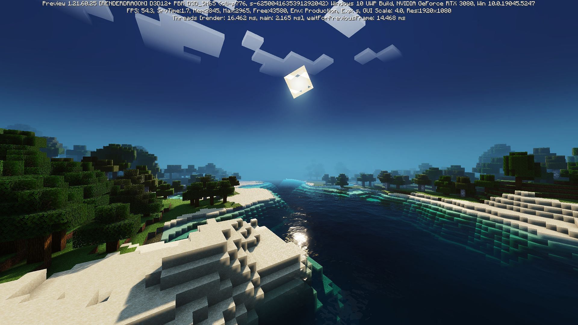 Use Render Dragon to add shaders to Minecraft Bedrock (Image via Sportskeeda Gaming/Mojang Studios)