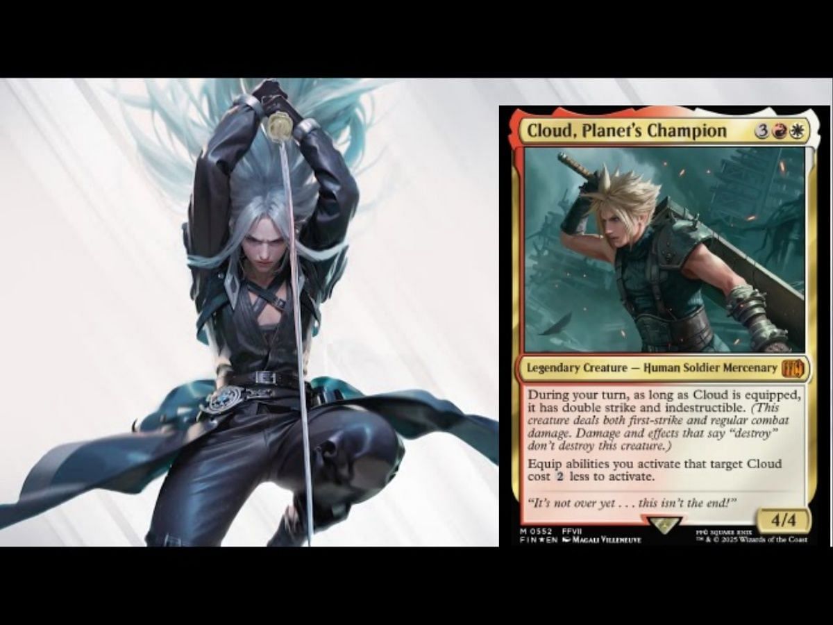 Cloud is going to be a very interesting card for equip decks (Image via Wizards of the Coast)