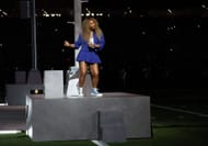 Serena Williams at the Apple Music Super Bowl LIX Halftime Show. (Photo: Getty)