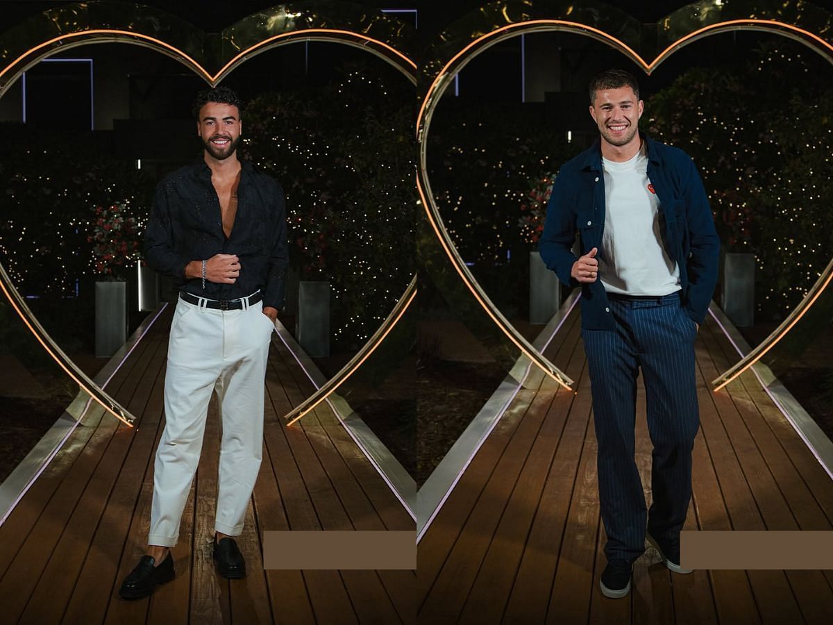 Sammy and Curtis from Love Island: All Stars season 2 (Images via Instagram/@loveisland)