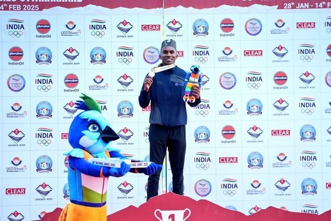 National Games 2025 Athletics: Animesh Kujur wins gold in men's 200m; misses Asian Athletics qualification mark