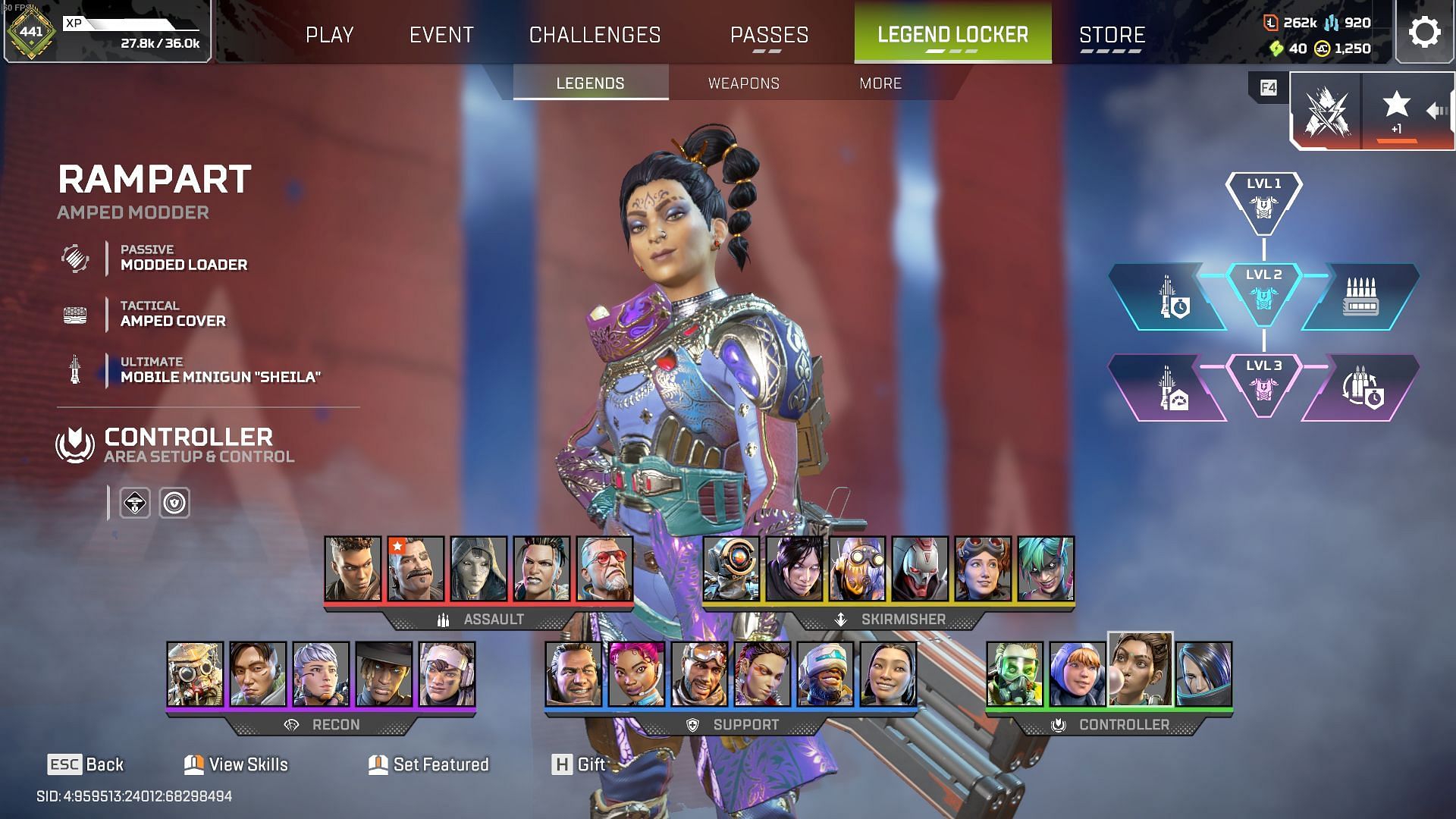 Rampart in Apex Legends (Image via EA)