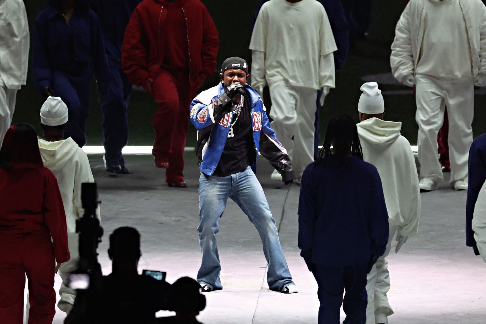 Kendrick Lamar at Apple Music Super Bowl LIX Halftime Show (Image via Getty)