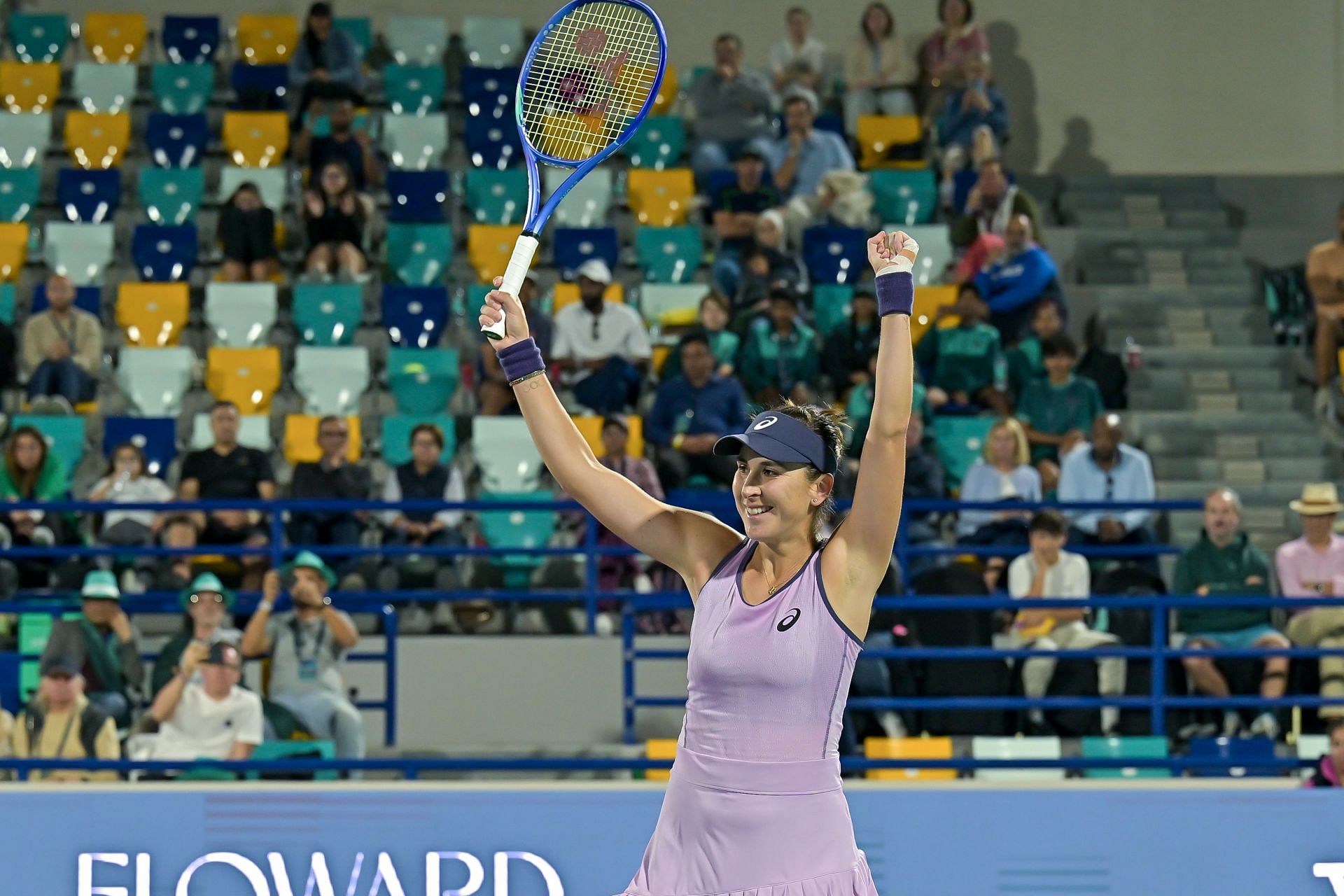 Belinda Bencic at the Abu Dhabi Open 2025. (Photo: Getty)