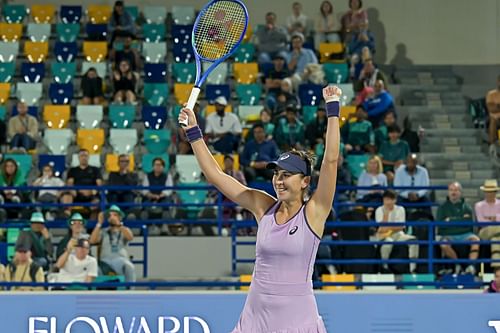 Belinda Bencic at the Abu Dhabi Open 2025. (Photo: Getty)