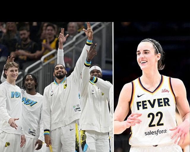 Caitlin Clark fired up over Obi Toppin &amp; Pacers teammates repping Fever gear ahead of Knicks matchup (Image Sources: Getty)