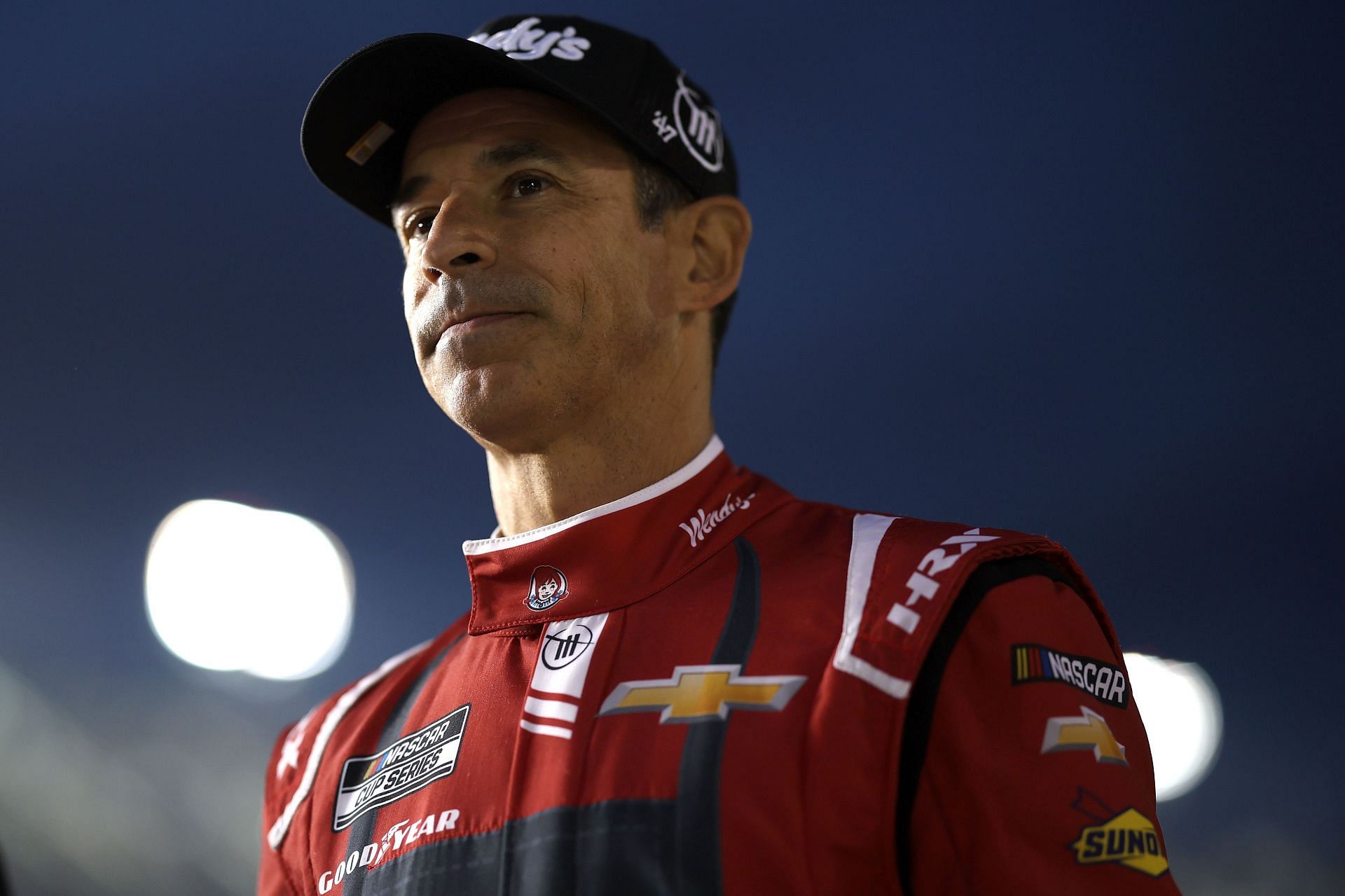 Helio Castroneves at the NASCAR Cup Series Duel 1 at Daytona - Source: Getty