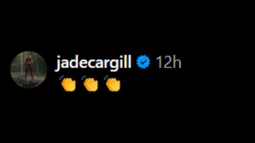 Screenshot of Jade Cargill's comment [Image credits: The Big Show's Instagram handle]