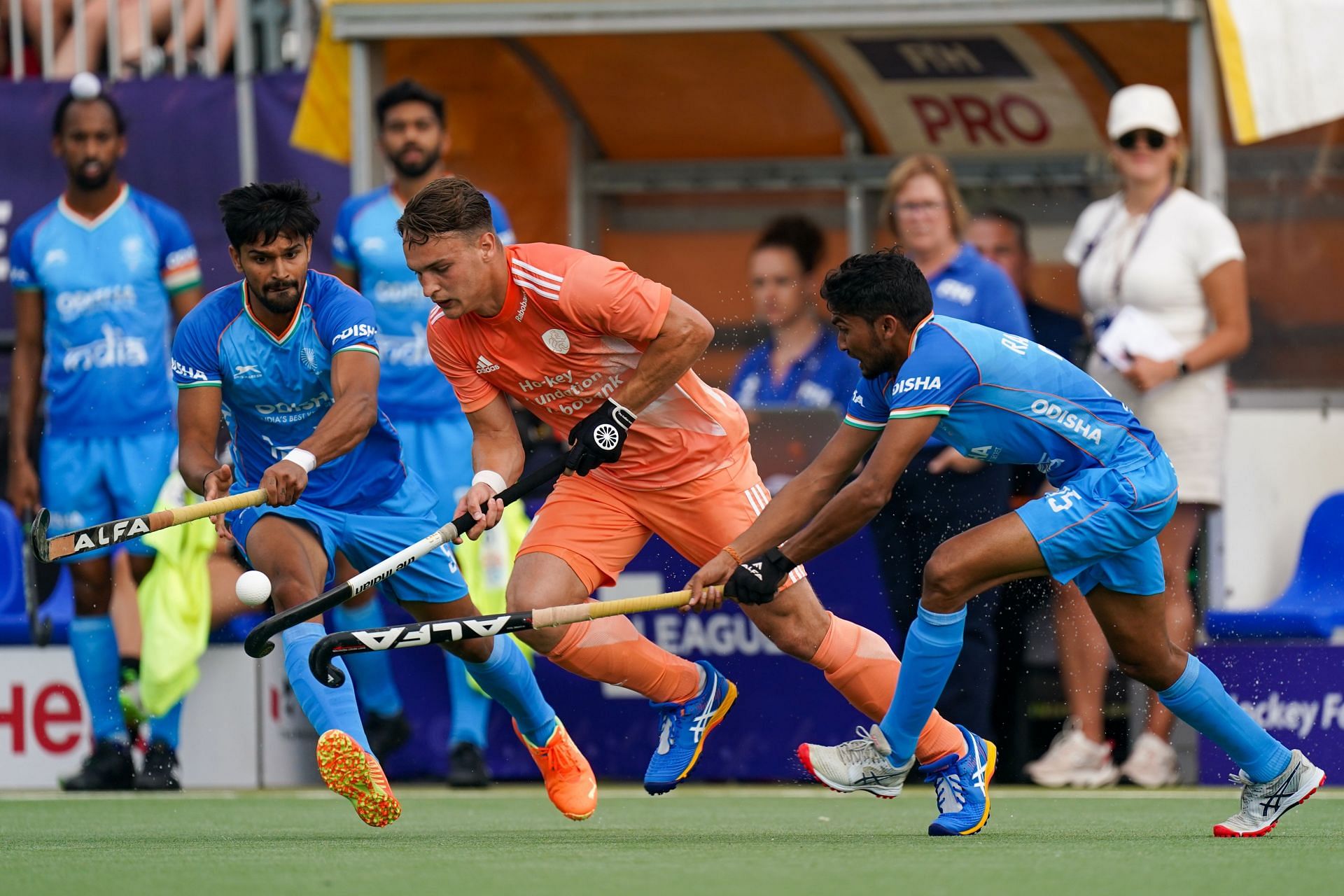 Netherlands and India face off in the Hockey Pro League - Source: Getty