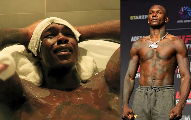 "I just feel everything” - Israel Adesanya shares footage of emotional weight-cut ahead of UFC Saudi Arabia clash