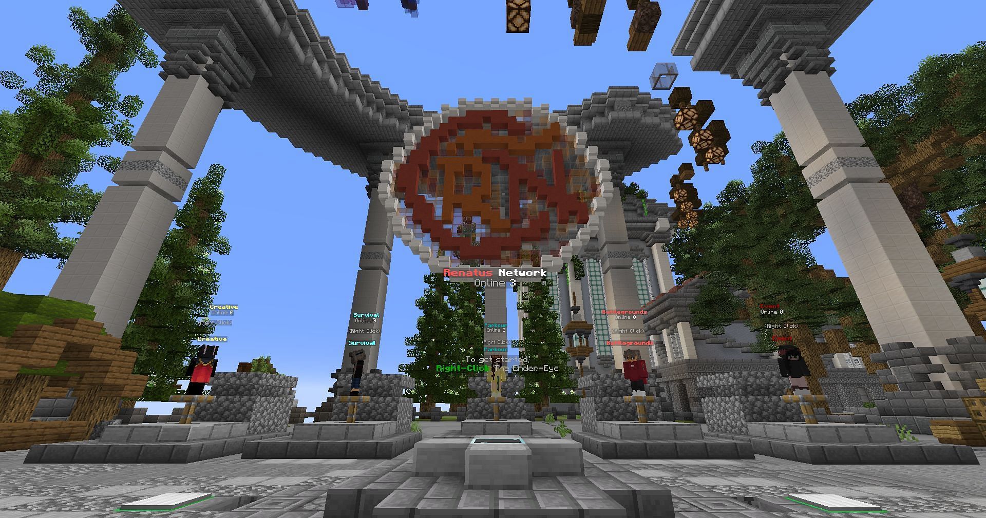 Renatus Network is a server that players spend hours grinding (Image via Mojang Studios)