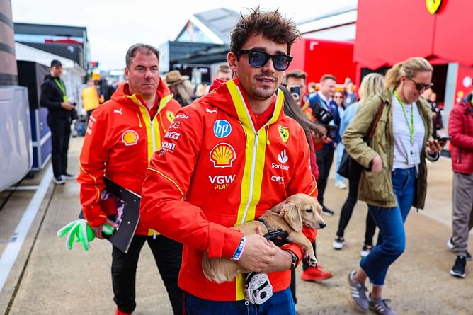 "Winking like his father": Charles Leclerc shares adorable picture with his pet Leo