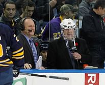 Watch: Sabres broadcaster Rob Ray drops F-bomb on live TV after taking puck to face