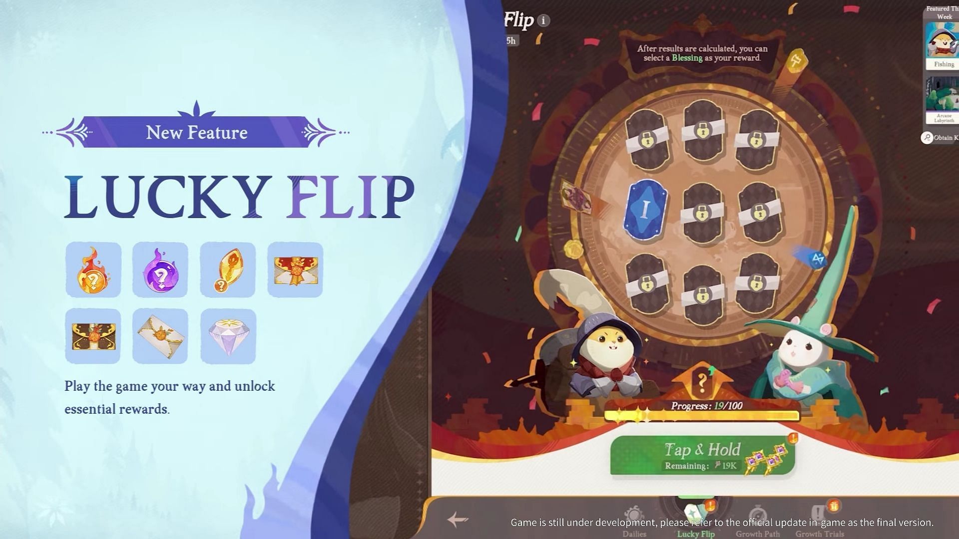 Lucky Flip feature in patch 1.3.2 (Image via Lilith Games)