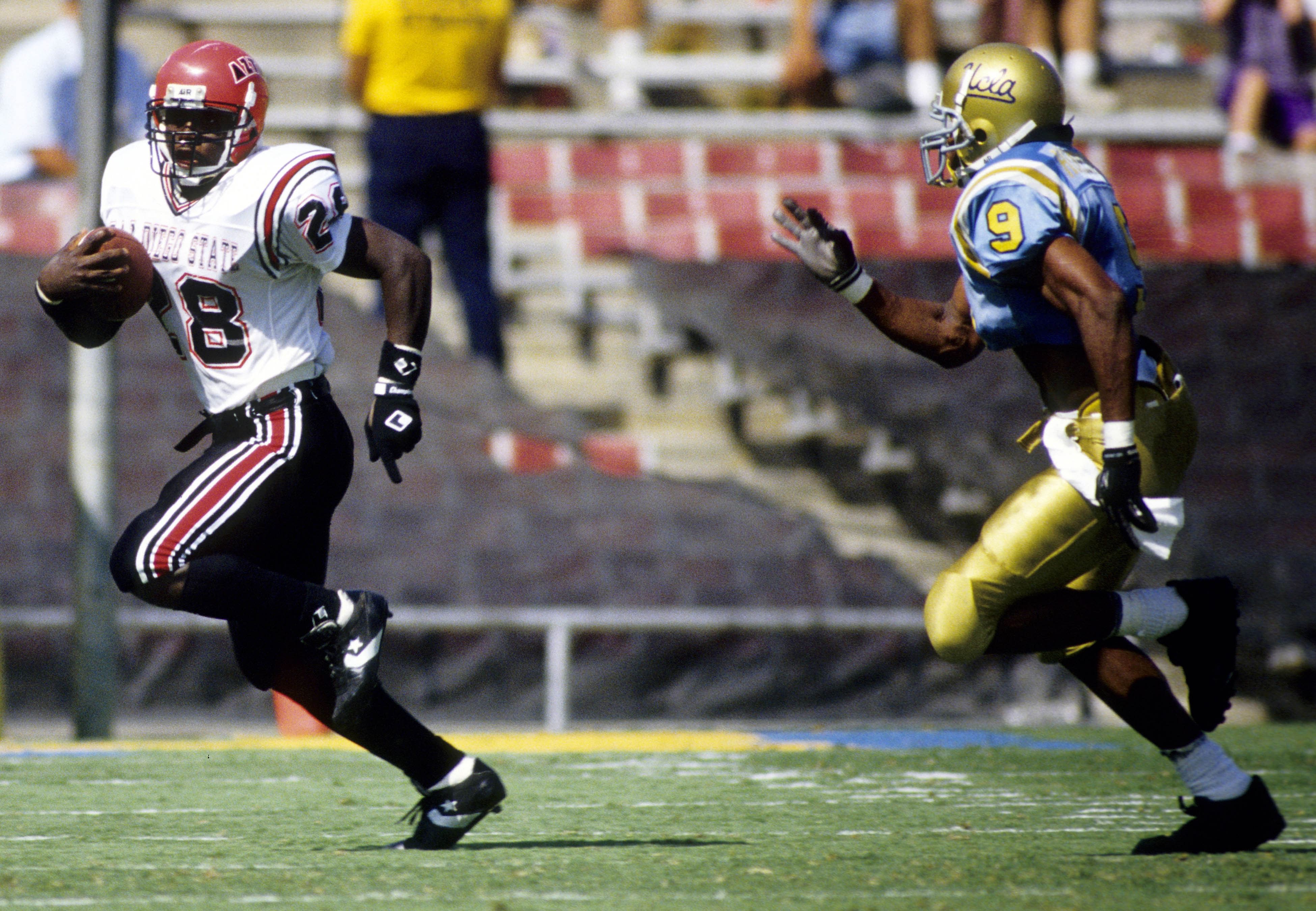 Former San Diego State Aztecs running back Marshall Faulk (28) - Source: Imagn