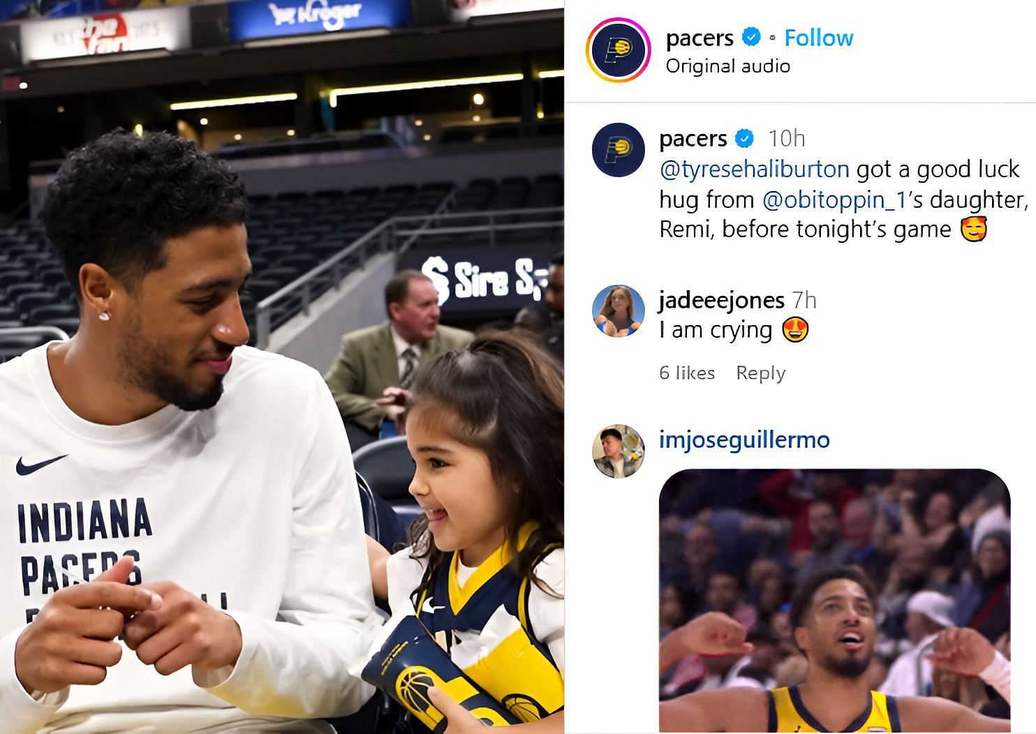 Credits: @pacers Instagram