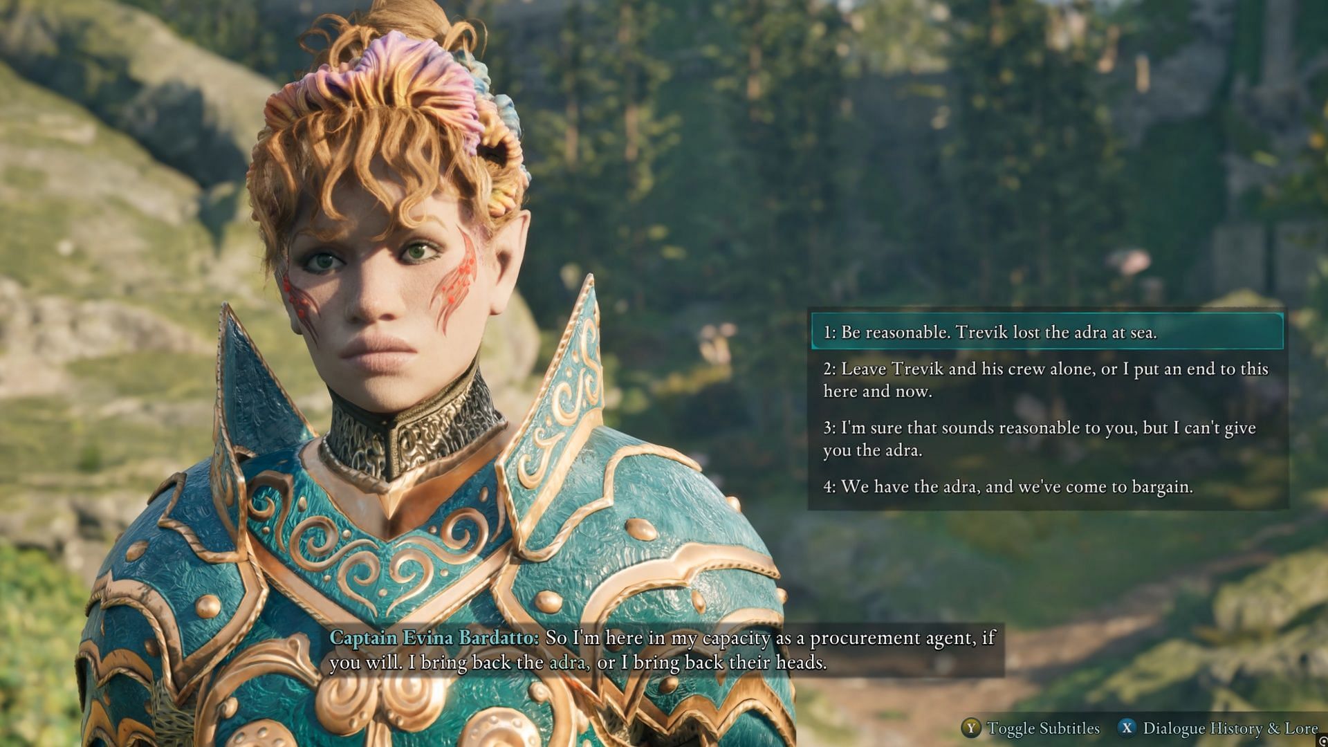 How will you handle her? Violence or guile? (Image via Obsidian Entertainment)