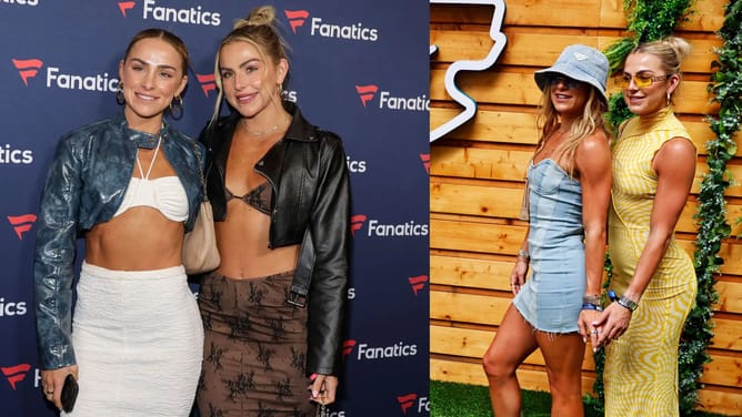 IN PICS: Miami's Cavinder twins "double teamed" up in pink Hurricanes jersey before clash against Yellow Jackets