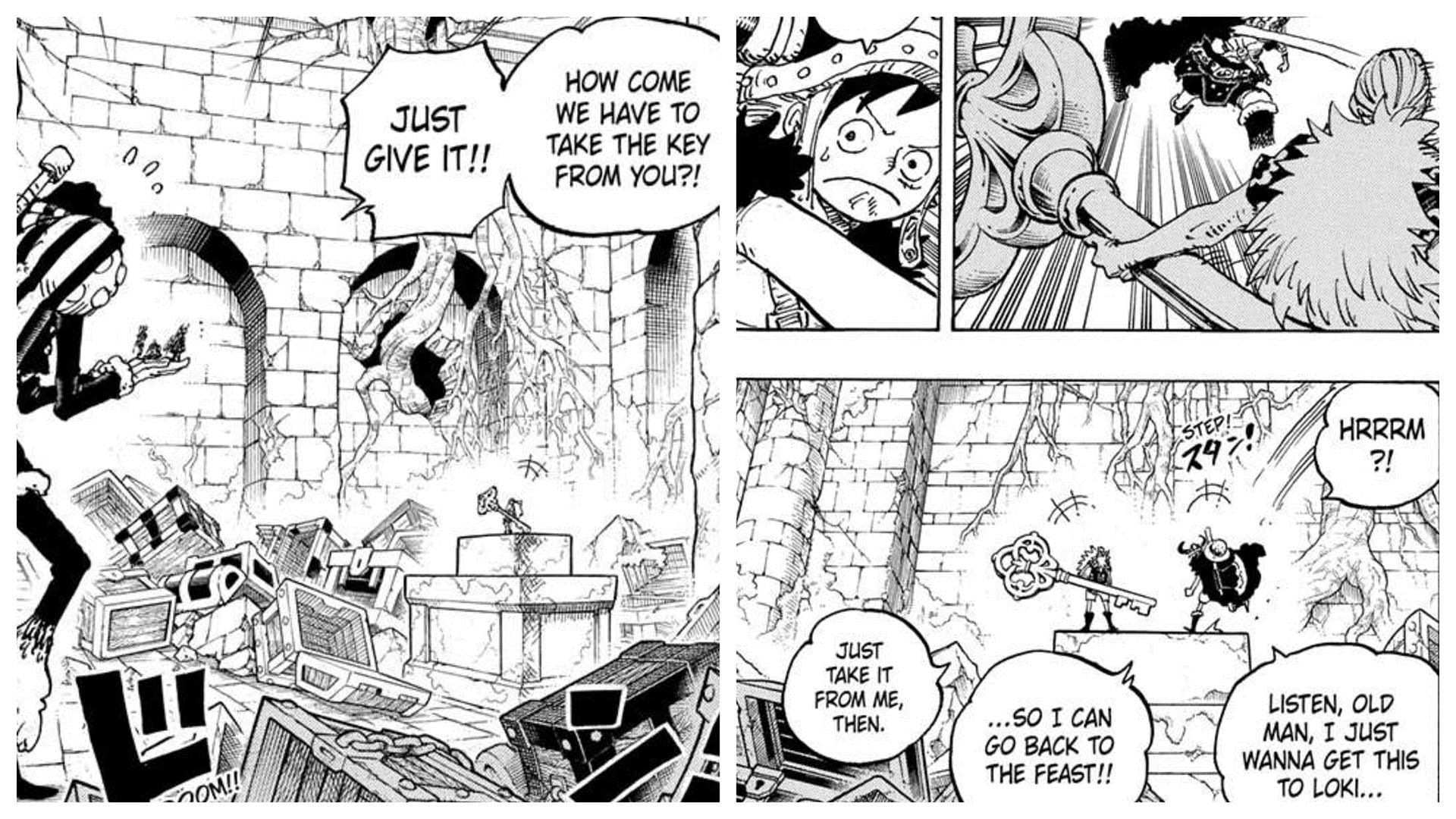 Luffy didn&#039;t want to fight (Image via Shueisha)