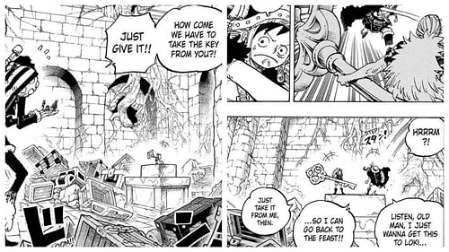 Luffy didn't want to fight (Image via Shueisha)