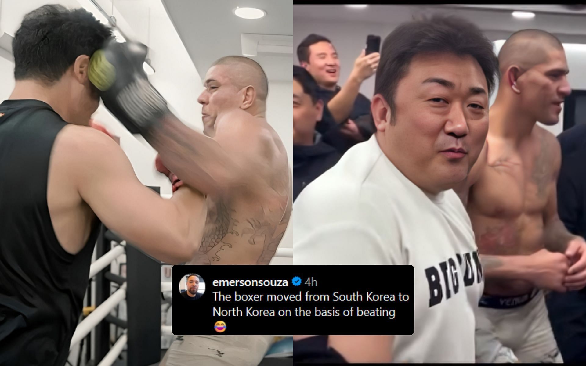 Alex Pereira dominates the best Korean heavyweight boxer at Marvel actor Don Lee