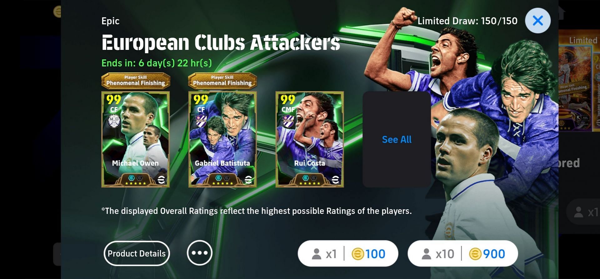 Players can be received through eFootball Coin picks (Image via Konami)