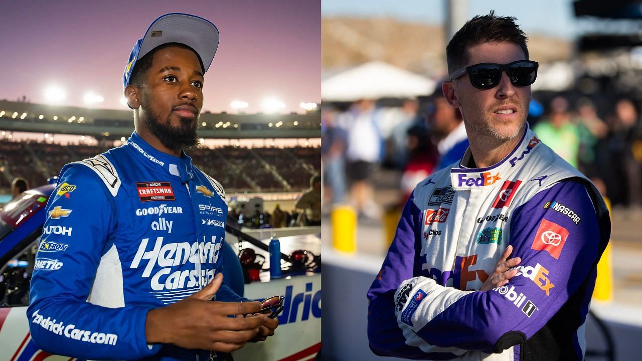 Rajah Caruth and Denny Hamlin