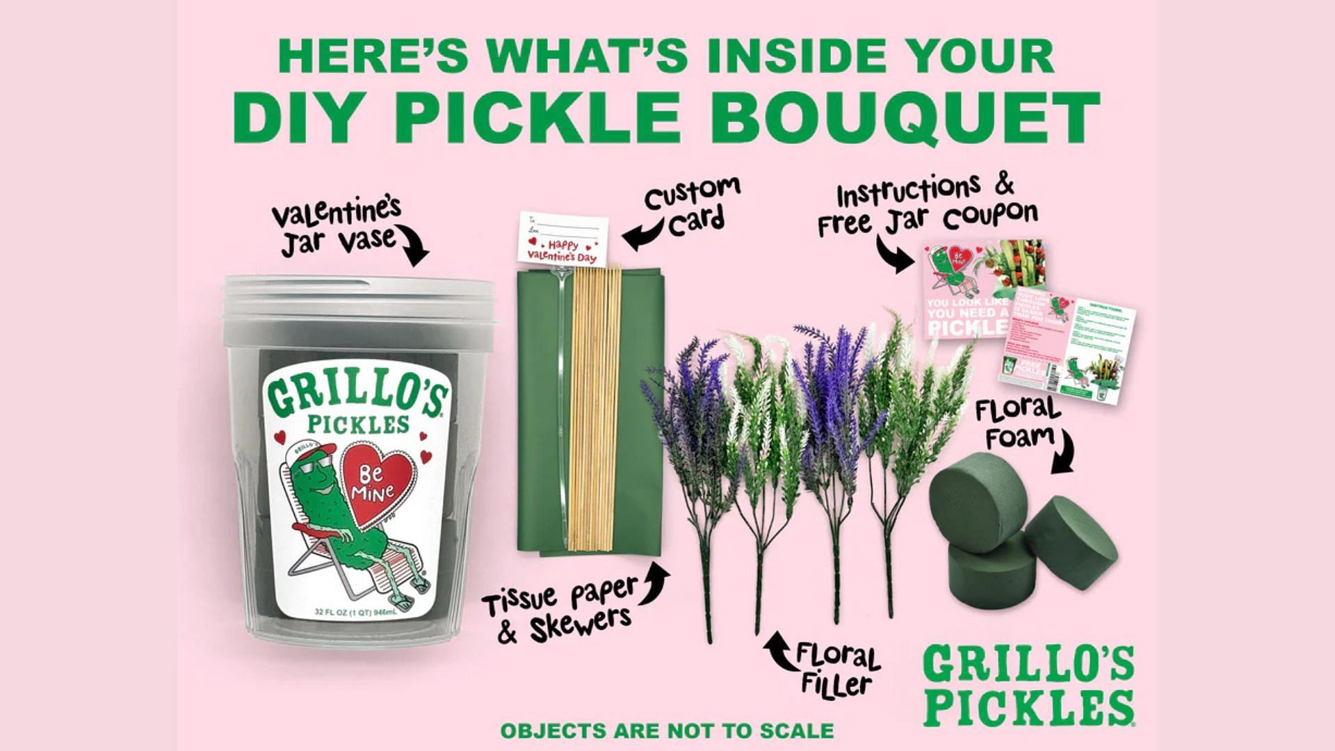 Make Your Own Pickle Bouquet Kit (Image via Grillos)