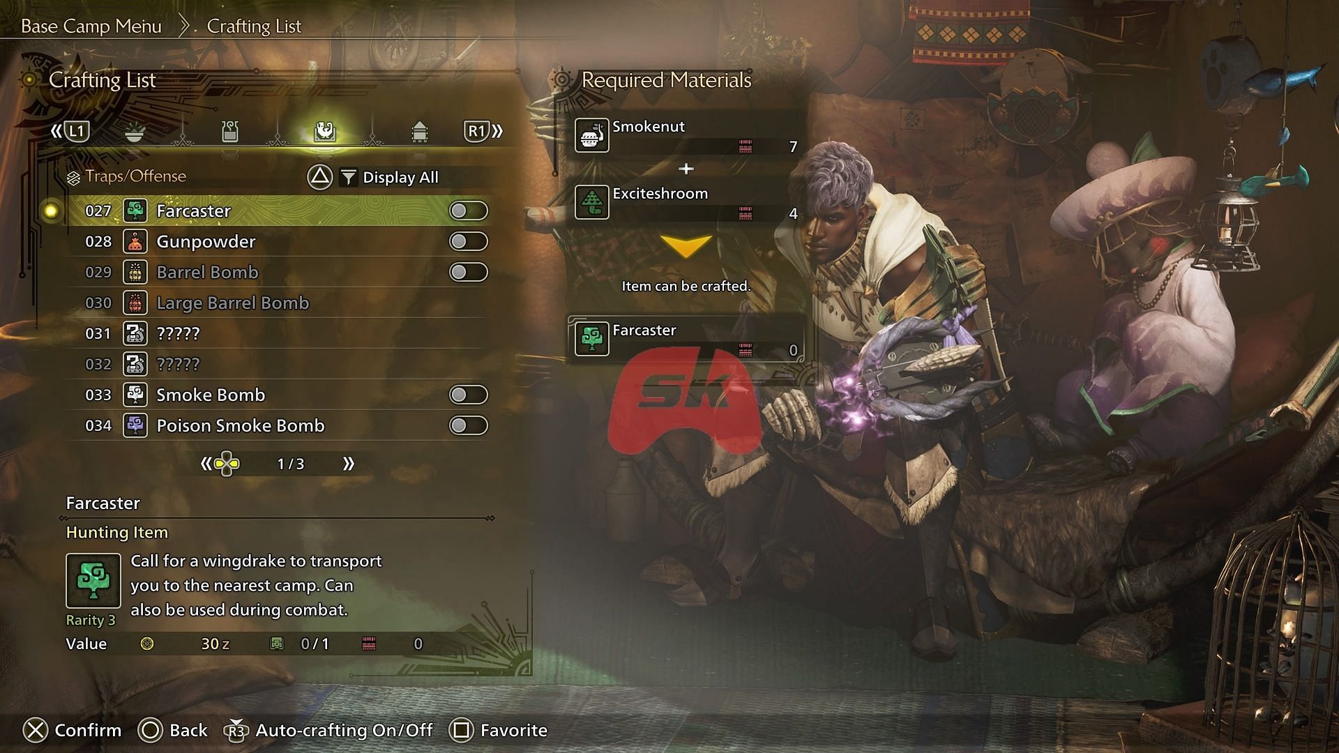 Check out the menu in MH Wilds (Image via Sportskeeda Gaming || Capcom)