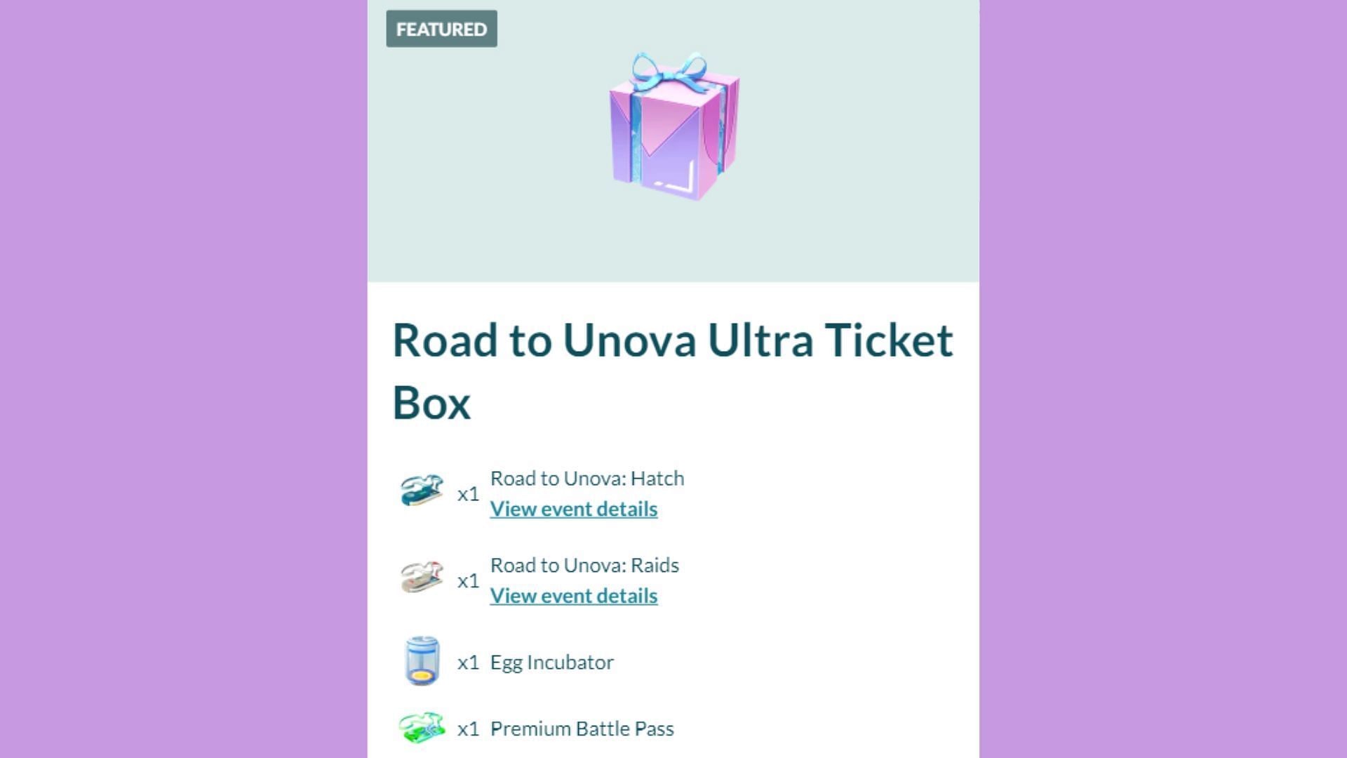 Road to Unova Ticket as seen in the web store (Image via The Pokemon Company)