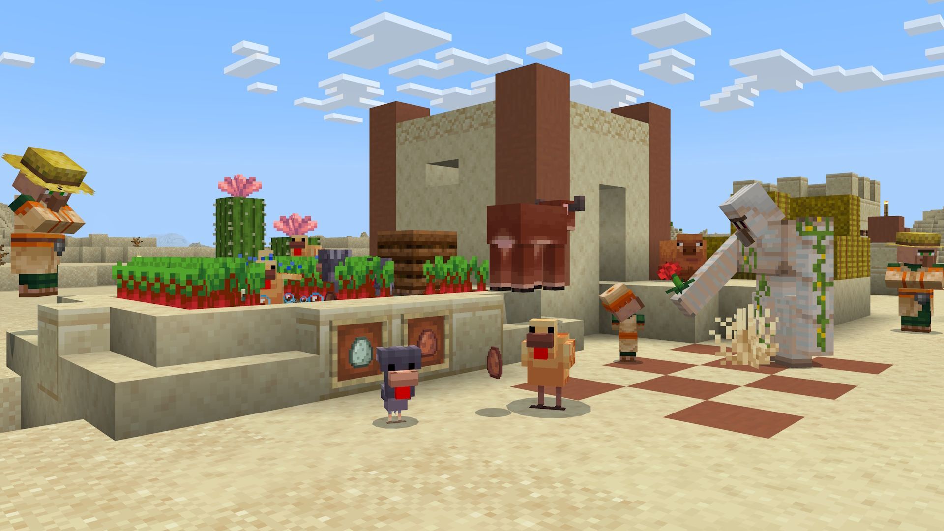 Minecraft Bedrock 1.21.70.22 beta and preview patch notes: New chicken variants, cactus flower, dry grass, and more