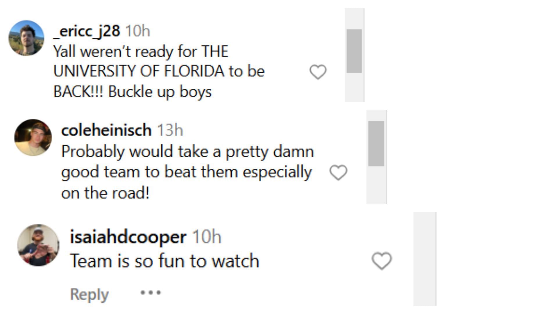 Fans react to Gators&#039; best record in 11 years (Credit: IG/@secnetwork)