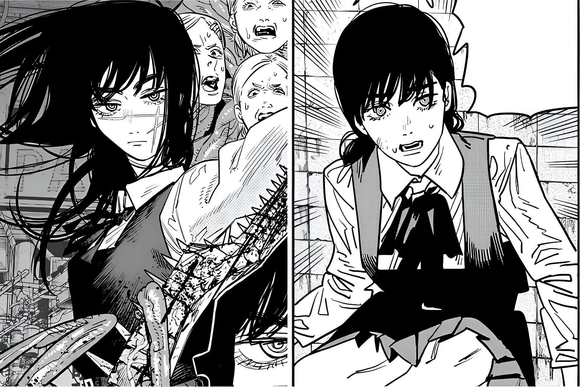 Yoru and Asa as seen in the manga (Image via Shueisha).