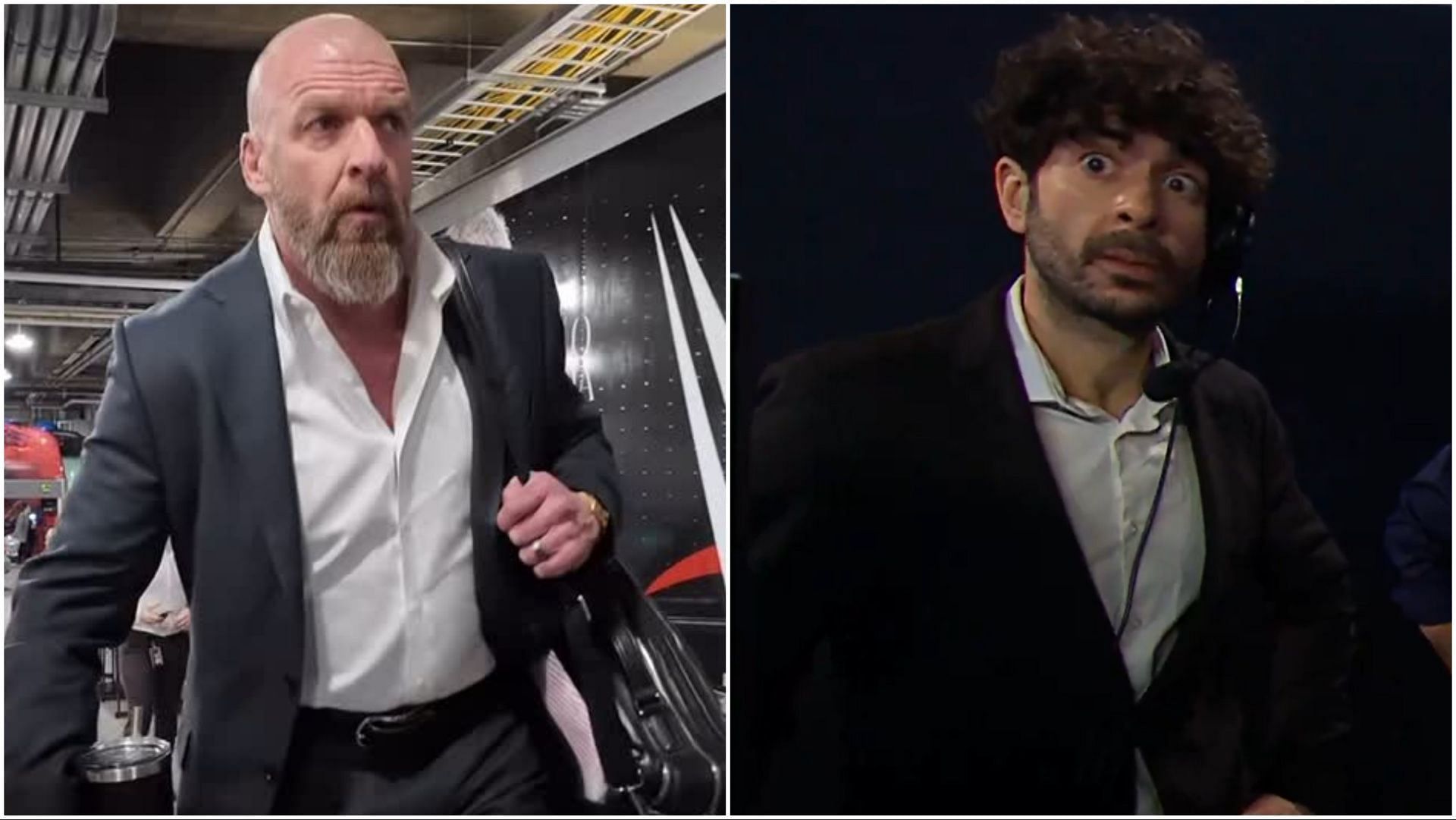 WWE Chief Content Officer Triple H and AEW President Tony Khan