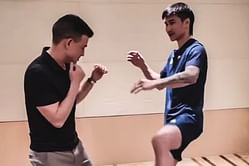 WATCH: Featherweight Muay Thai king Tawanchai PK Saenchai breaks down his patented two-hit combination with Mitch Chilson