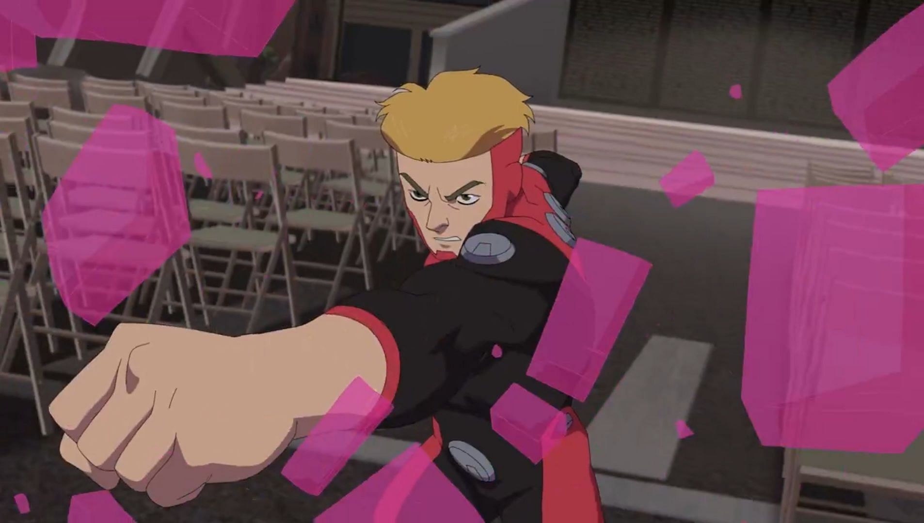 Powerplex vs. Eve in Invincible season 3 episode 6 (Image via @InvincibleHQ on X)