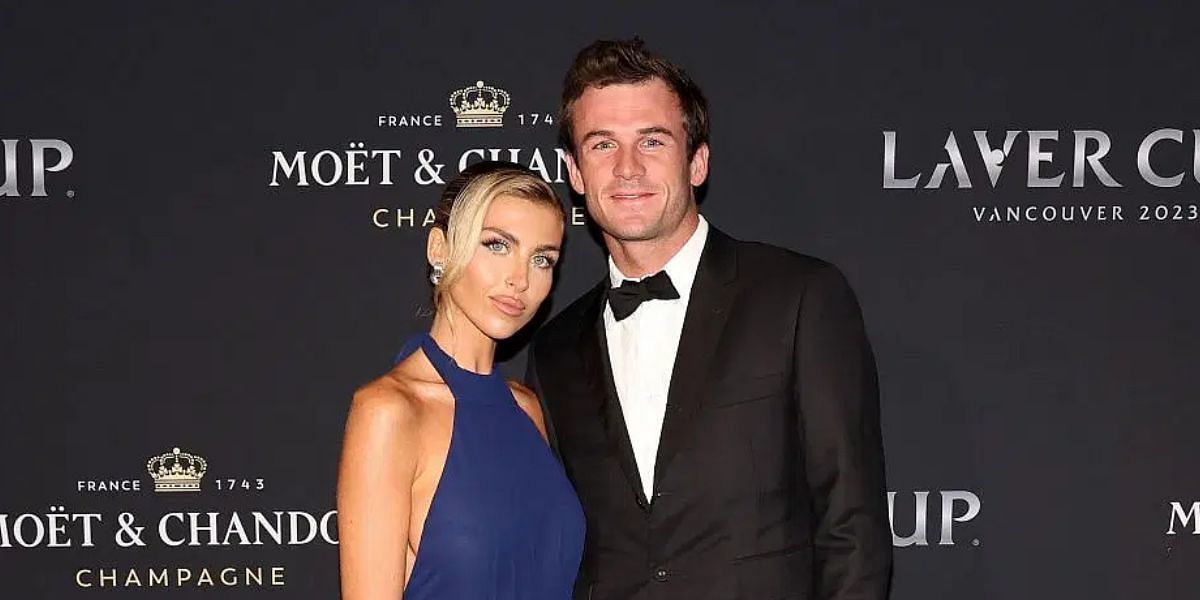 Paige Lorenze (left) and Tommy Paul (right) at the 2023 Laver Cup Gala (Source: Getty)