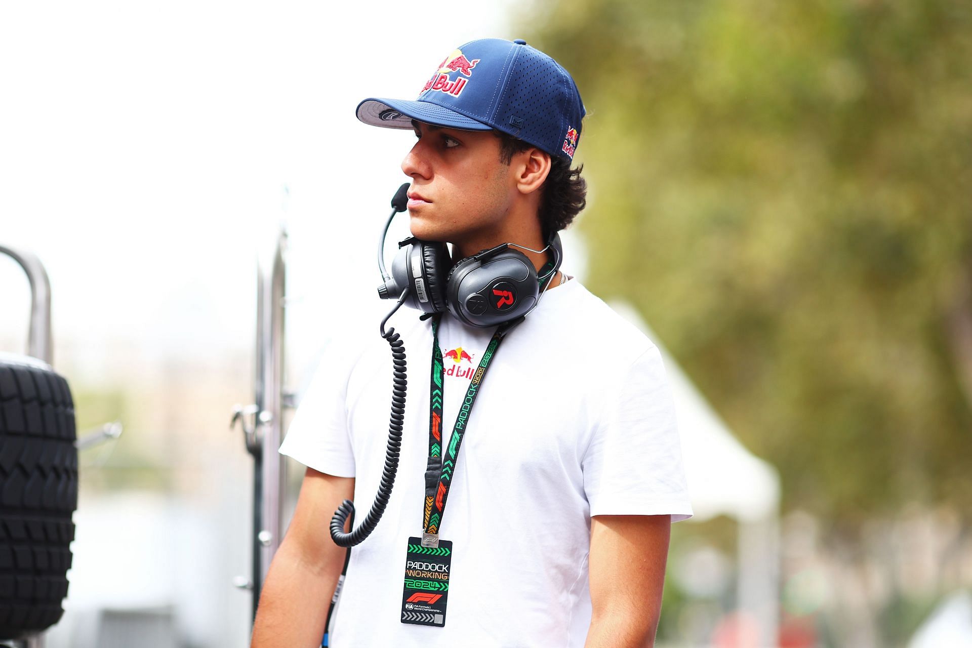 Red Bull Junior Arvid Lindblad at the Formula 2 Championship - Round 12 Baku - Source: Getty