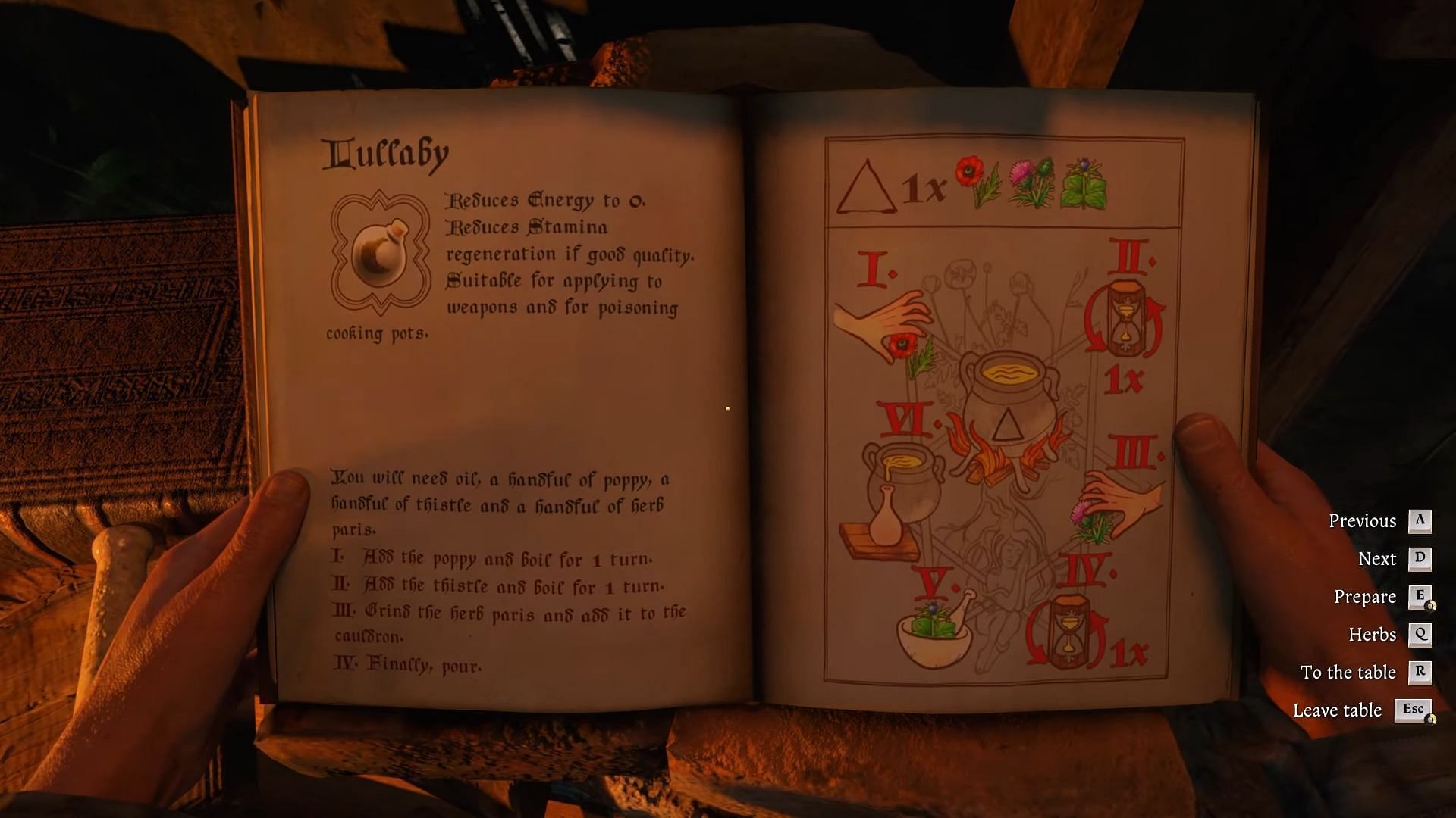 Use alchemy to brew poison (Image via Deep Silver)