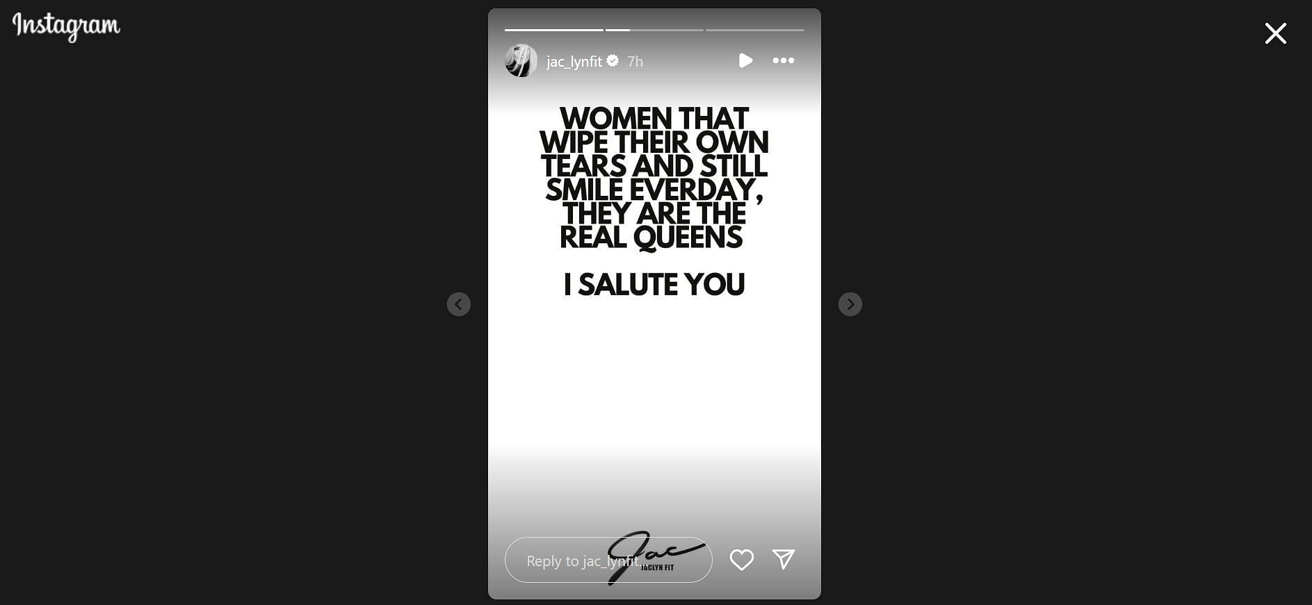 Alec Rodriguez&#039;s girlfriend Jaclyn Cordeiro salutes &#039;real Queens&#039; with a powerful women empowerment message. (Credits: IG/Jaclyn Cordeiro)