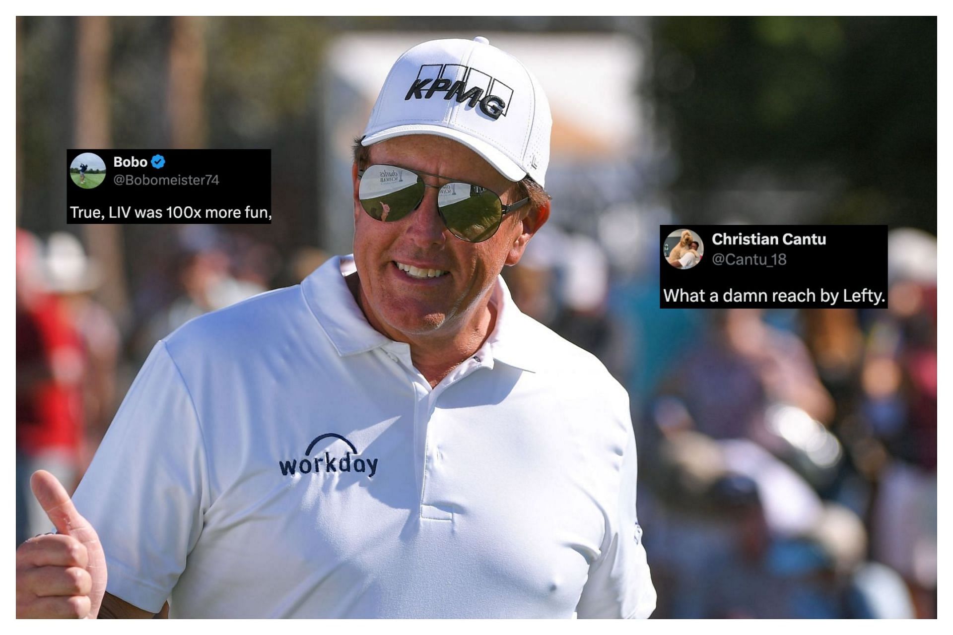 Phil Mickelson (image via GETTY, x@Bobomeister74, x@Cantu_18)