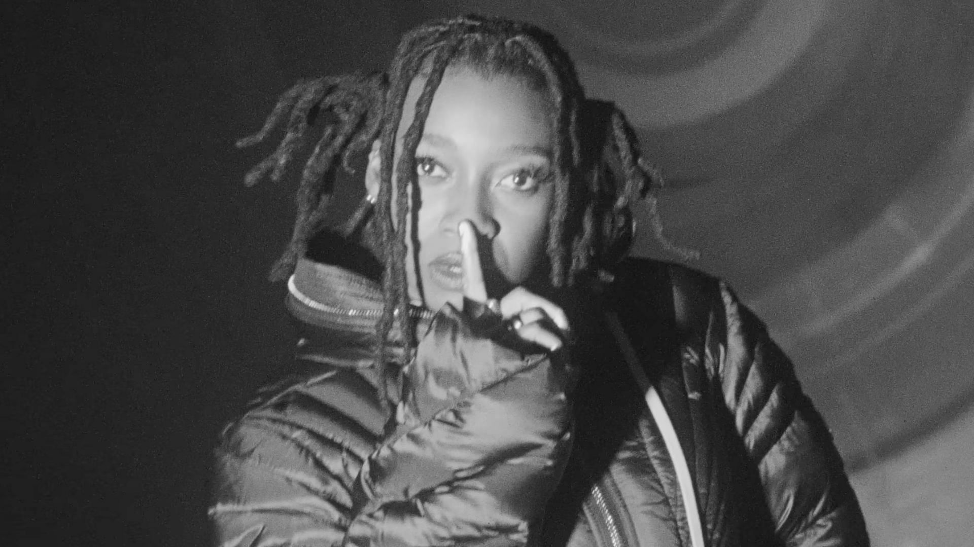 A screenshot from Little Simz&#039;s new single &#039;Flood (feat. Obongjayar and Moonchild Sanelly)&#039; uploaded to YouTube on February 27, 2025 (Image via YouTube/@LittleSimz)