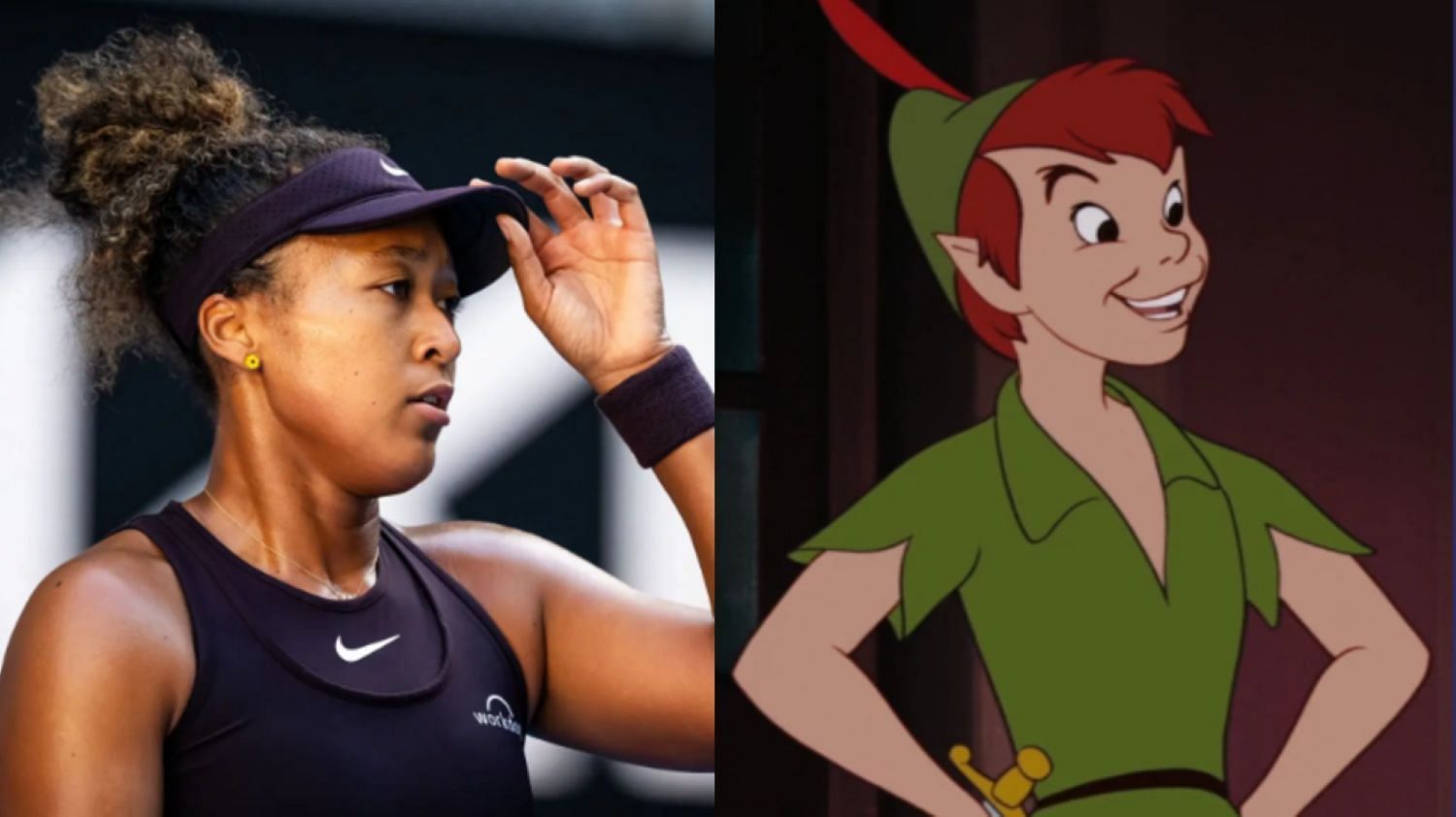 Naomi Osaka with Peter Pan, J.M.Barrie