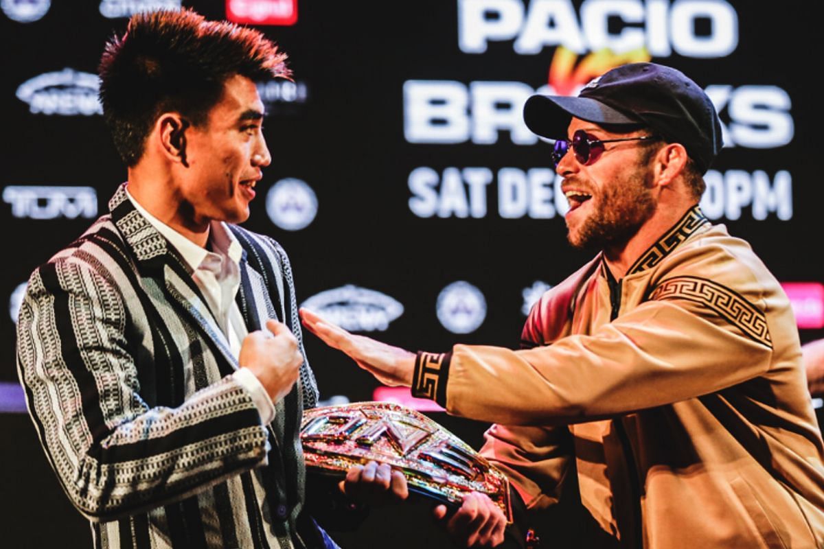 Joshua Pacio and Jarred Brooks - Photo by ONE Championship